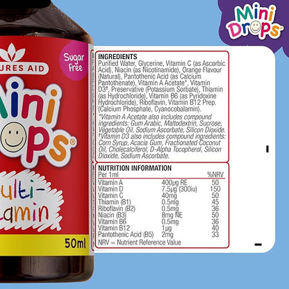 NATURES AID Multivitamin Drops For Children, 50 ML