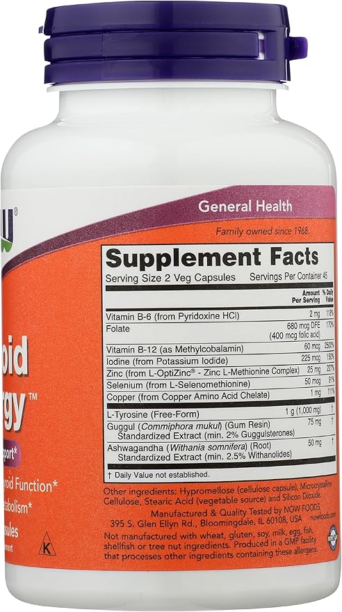 NOW FOODS Thyroid Energy, 90 CT