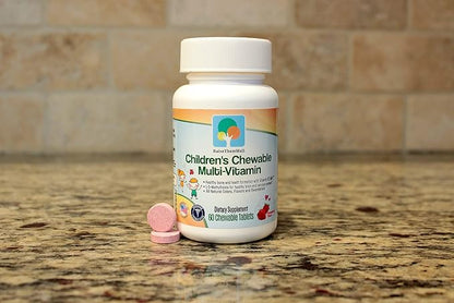 Great Tasting Chewable Kids Vitamins | Multivitamin for Kids with All-Natural Colors, Flavors, and Sweeteners | Includes Free Kids Vitamin PDF | Strawberry