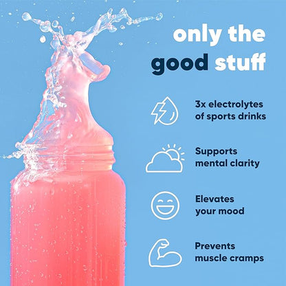 IQMIX Sugar Free Electrolytes Powder Packets - Hydration Supplement Drink Mix with Keto Electrolytes, Lions Mane, Magnesium L-Threonate, and Potassium Citrate - Sampler Pack (8 Count)