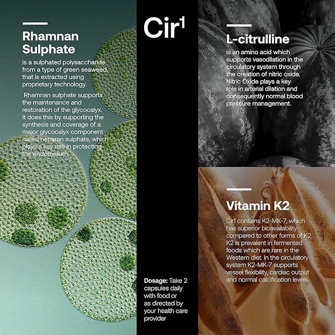 SRW Laboratories Cir¹ Flow | Support Normal Blood Pressure & Nitric Oxide Levels, Supports Blood Vessel Structure & Integrity (60 Count (Pack of 1))