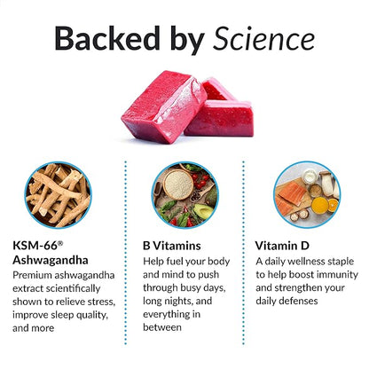 FORCE FACTOR Amazing Ashwa for Stress Relief, Memory, Focus, and Immune Support Health, Ashwaganda Supplement with KSM-66 Ashwagandha for Stress, 120 Soft Chews