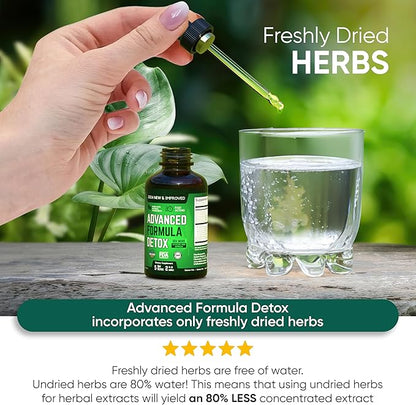 Salutem Vita™ Liquid Advanced Formula Detox - Detoxify and Rejuvenate: Liquid Dietary Supplement for Total Body Cleanse - Supplement for Toxin Removal - 1 Pack - 2 Fl Oz (20 Servings)