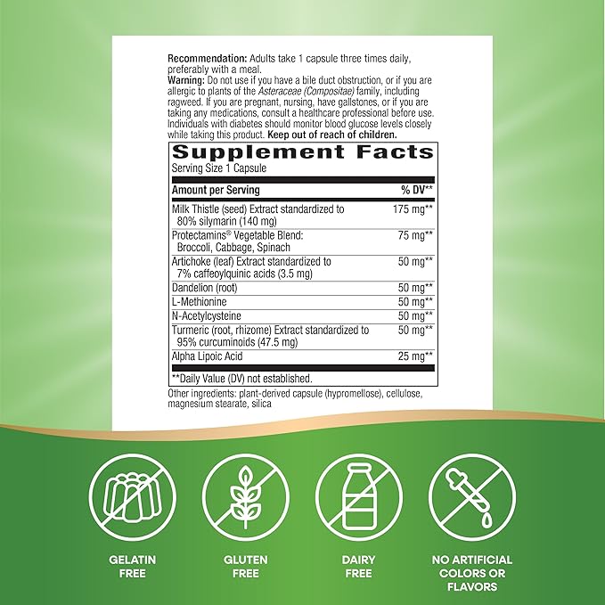 Nature's Way Super Thisilyn Advanced Liver Support Formula*, Liver Function Support*, 60 Capsules