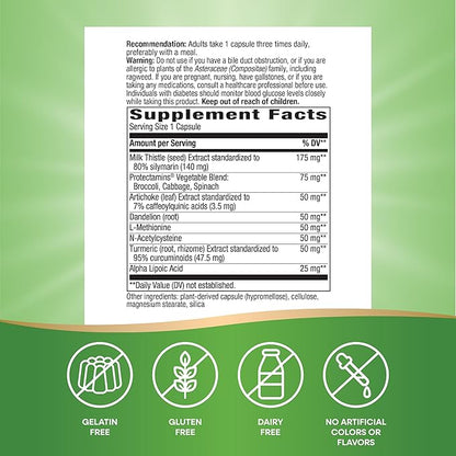 Nature's Way Super Thisilyn Advanced Liver Support Formula*, Liver Function Support*, 60 Capsules