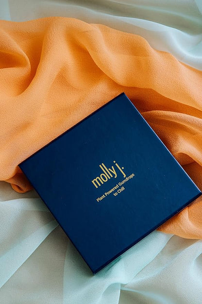 Molly J. Chill Gumdrops – Signature Sampler – Gummies for Stress Relief, Calm, Relaxation w/Magnesium, GABA, L-Theanine – Plant-Powered Gummies in a Luxury Gift Box – Pack of 9 Gumdrops