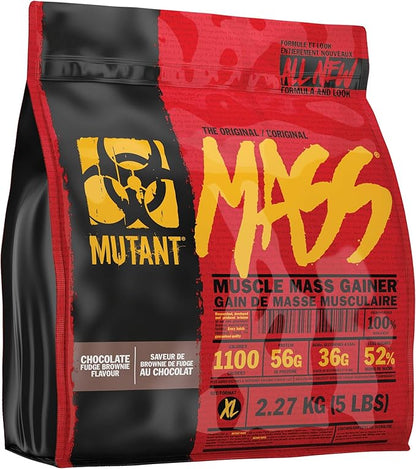 Mutant Mass Weight Gainer Protein Powder - Mass Builder for Bulking and Lean Mass Gainer, The Weight Gainer Men Need to Bulk up – 5 Pound – Chocolate Fudge Brownie