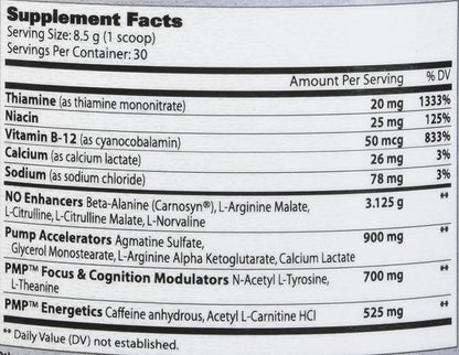 GAT SPORT PMP (Peak Muscle Performance), Pre-Workout, 30 Servings (Raspberry Lemonade)