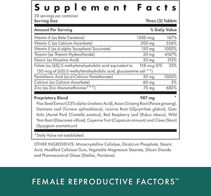MICHAEL'S Health Naturopathic Programs Male & Female Reproductive Factors Couples' Pack - 60 Vegetarian Tablets Per Bottle - Nutrients for Conception Support - 20 Servings Per Bottle