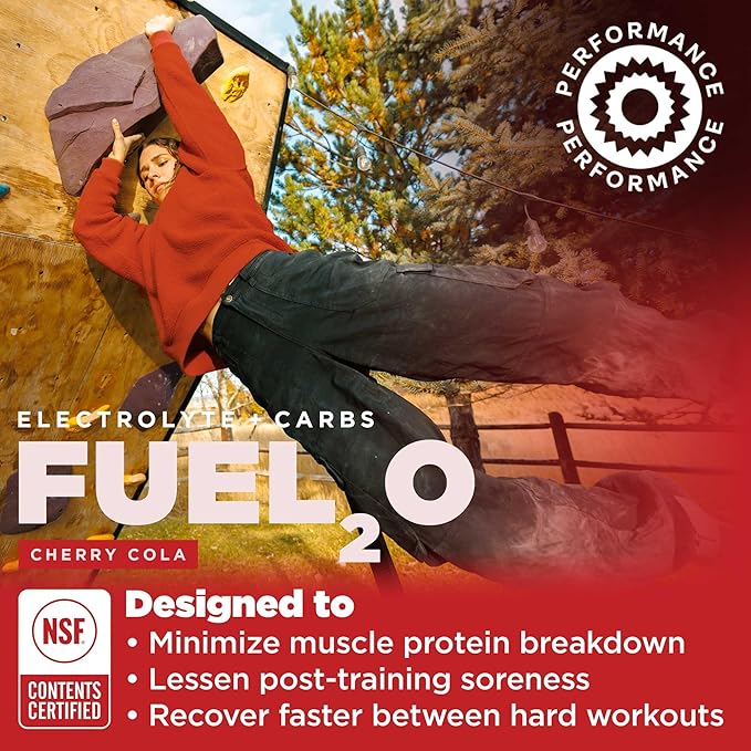 Gnarly Nutrition Fuel20 Electrolyte Powder - Fuel 2O Endurance Nutrition, NSF Content Certified, Electrolyte Solution, Fuel, Replenishment, and Recovery - Cherry Cola, 25.57Oz
