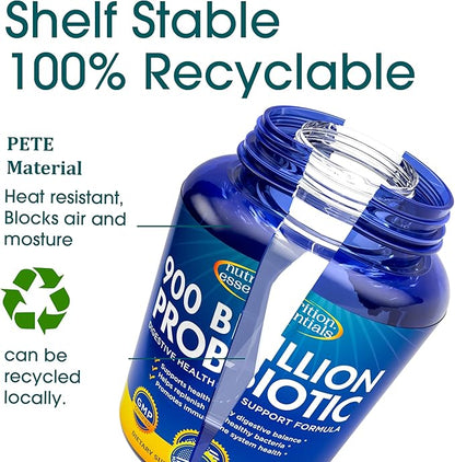 Nutrition Essentials GMP Certified Probiotic Dietary Supplement 6 Bottles 360 Capsules