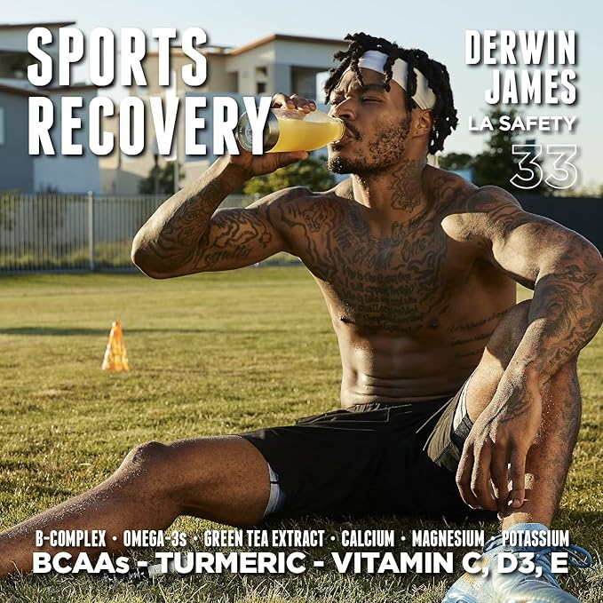 FITAID GO ZERO SUGAR Recovery Hydration Packet, W/ BCAAs, Glucosamine, Electrolytes, Omega-3s, 100% Clean, Keto-friendly, Vegan & Gluten-Free, 5 calories, Naturally Sweetened, 14 pack