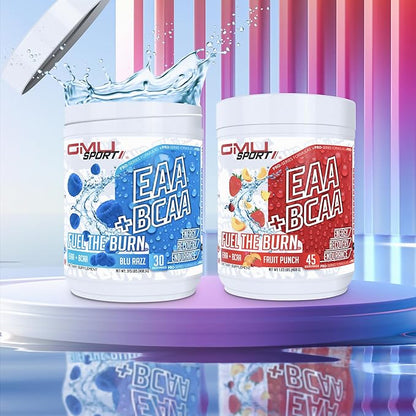 GMU SPORT - BCAA & EAA Hydration & Recovery Powder -Full Essential Amino Acids Profile Hydration Powder for Energy, Fast Recovery & Endurance - 40 Servings, Electrolyte Drink for Athletes (Watermelon)