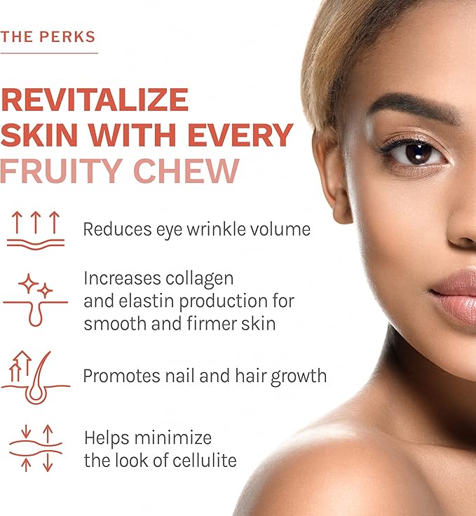 Reserveage Beauty, Collagen Replenish Chews, Supplement for Skin Care and Hair Growth, Supports Collagen and Elastin, Nail Care Supplement, 60 Soft Chews (20 Servings)