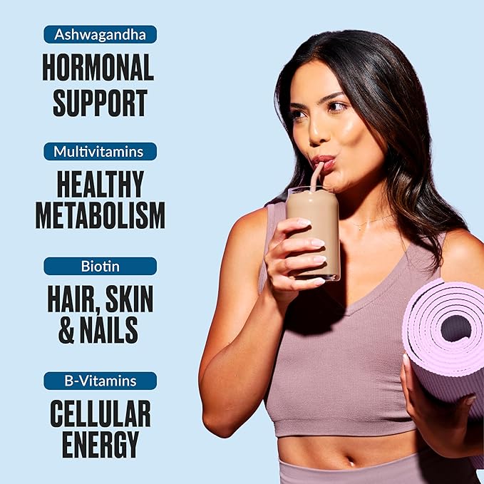 VitaHustle ONE - Superfood Meal Replacement Shake, Plant Based Protein Powder, Vegan. 86 Superfoods, Vitamins, & Minerals, Ashwagandha, Adaptogens. Founded by Kevin Hart. (Cookies & Cream) 15 Servings