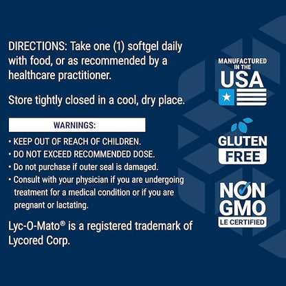 Life Extension Mega Lycopene, Prostate Health, arterial Health, antioxidant Defense, Gluten-Free, Non-GMO, 90 softgels