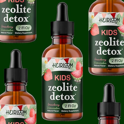 Heavy Metal Detox for Kids and Adults | Natural Zeolite Detox | Methyl Vitamin B12, C and D3 for added Energy, Immune, and Focus | 2 oz liquid drops (60 Servings) | No Preservatives, Vegan, Non-GMO