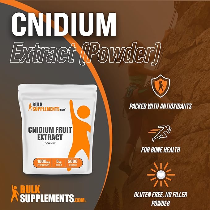 BulkSupplements.com Cnidium Fruit Extract Powder - Herbal Supplements Powder, Cnidium Monnieri - Gluten Free - 1000mg per Serving, Pack of 5 (5 Kilograms - 11 lbs)