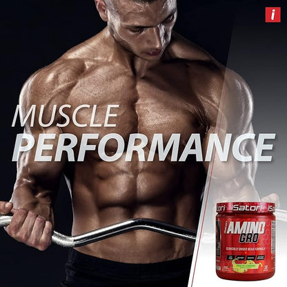 iSatori Amino-GRO BCAA Powder, Branched Chain Amino Acids with Glutamine, Electrolyte Powder & Bio-GRO Bio-Active Peptides for Muscle Growth & Post Workout Recovery, Frosted Lemonade (30 Servings)