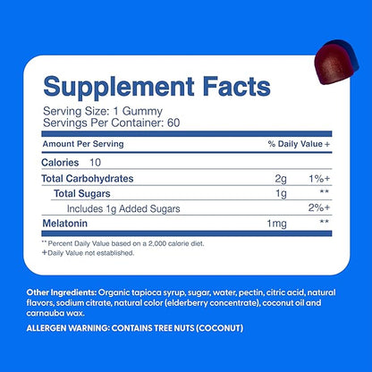 Feel Great Kids Melatonin Gummy | Strawberry Flavored Melatonin Gummies Kids | 1 MG of Melatonin Sleep Aid for Kids | Vegan Gummies | 60 Day Supply