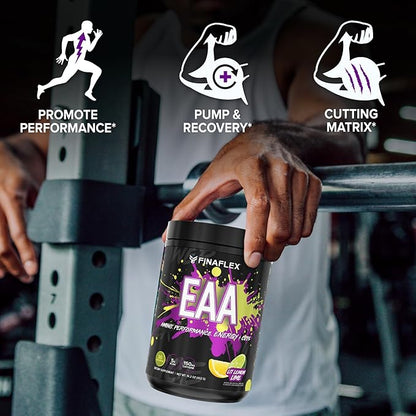 FINAFLEX EAA Hardcore, Lit Lemon-Lime - 14.2 oz - Promotes Performance, Energy & Cuts - with BCAAs, L-Glutamine, L-Arginine, Acetyl-L-Carnitine & Caffeine - 30 Servings