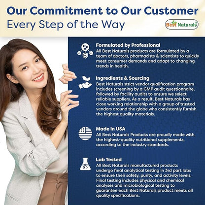 Best Naturals L-Lysine 500 mg 250 Tablets (250 Count (Pack of 3))