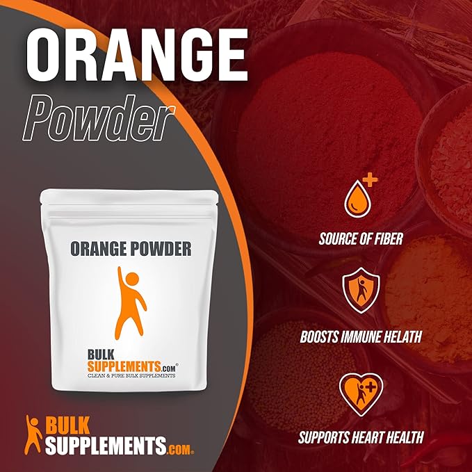 BulkSupplements.com Orange Powder - Sugar Free Electrolyte Powder - Water Flavoring Sugar Free - Orange Powder (5 Kilograms - 11 lbs)