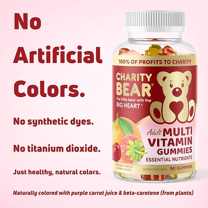 Adult Multivitamin Gummies, 100% of Profits to Charity