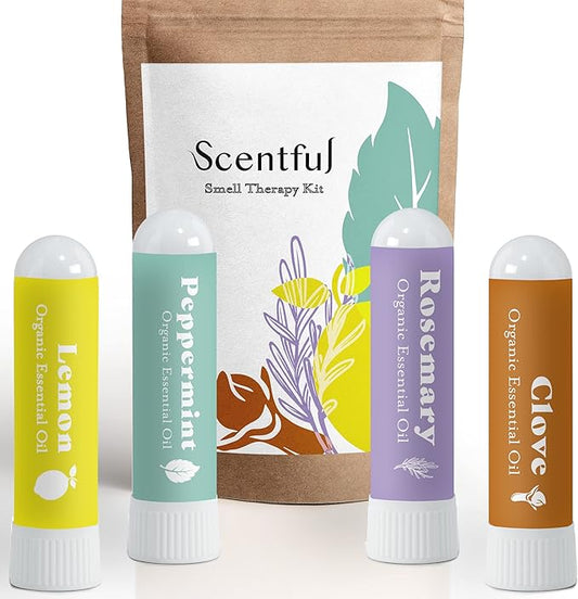 Smell Training Kit for Loss of Smell, Smell Retraining Therapy, Restore Sense of Smell and Taste, Made in the USA with Organic Essential Oils