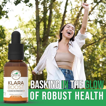 Klara Boost by Drink Inc. | High-Potency Alcohol Free Immuno-Boost | 30ML Herbal Supplement | Made of 100% Organic and Ethically Wildcrafted Natural Ingredients | Daily Detox and Revitalization