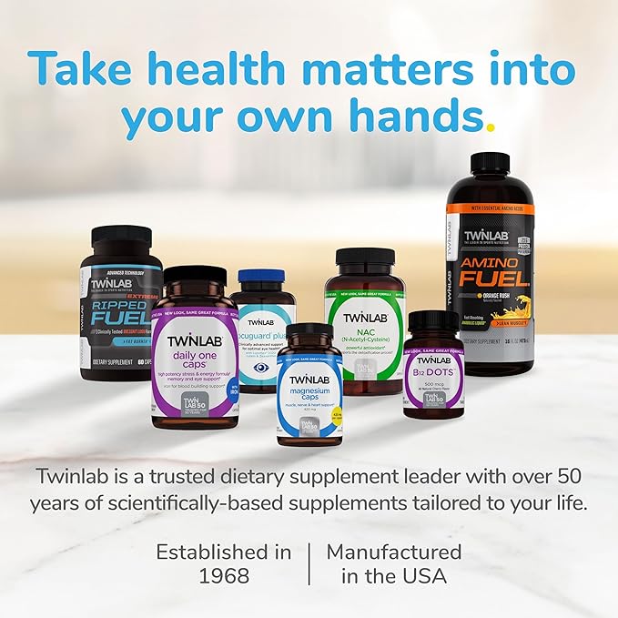 Twinlab Daily One Caps Without Iron - Nutritional Supplement with Zinc, B Vitamins, Magnesium, and More - 180 Capsules