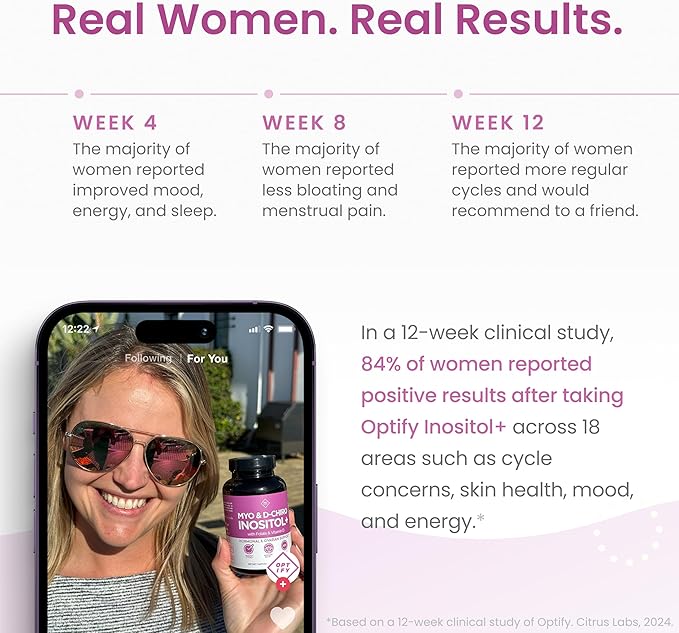 Premium Inositol Supplement - Myo-Inositol and D-Chiro Inositol Powder Plus Folate and Vitamin D - Ideal 40:1 Ratio - Hormone Balance & Healthy Ovarian Support for Women - Vitamin B8-30 Day Supply