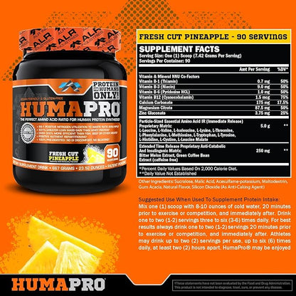 Humapro, Protein Matrix Formulated for Humans, Waste Less. Gain Lean Muscle, Fresh Cut Pineapple, 667 Grams