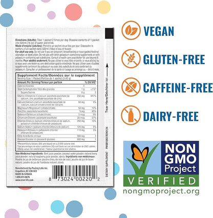 Ener-IV Electrolyte Hydration & Energy Drink Potassium Vitamin C & Zinc Electrolytes Powder Packets - Muscle Recovery & Immunity Sports Drinks for Women & Men Low Sugar Vegan, Mixed Berry - 24 Count