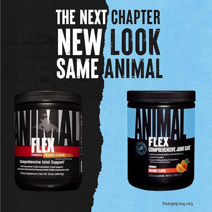 Animal Flex Powder - Joint Support Supplement for Pain Relief, Repair and Restore Muscles with Turmeric, Glucosamine, Chondroitin, MSM, Collagen and Boswellia, Great Tasting Orange Flavor, 30 Scoops
