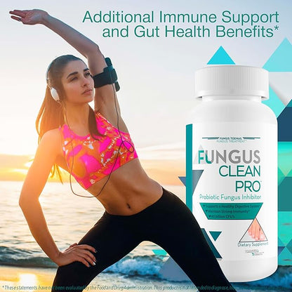 Fungus Clean Pro - Probiotic Fungus Inhibitor - Fight off fungus from the inside out with this powerful fungus defense probiotic - By Fungis Toenail Fungus Treatment - Protect your body from fungus