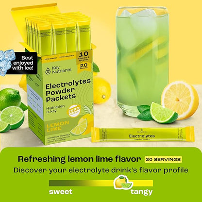 KEY NUTRIENTS Electrolytes Lemon Lime 40’s Stick Packs