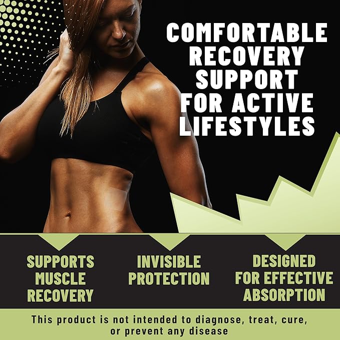 Post Workout Muscle Recovery Patches with Vitamin C - 36 Patches for Active Lifestyle Support, Helps Soothe and Refresh After Exercise, Convenient and Easy-to-Use for Men and Women