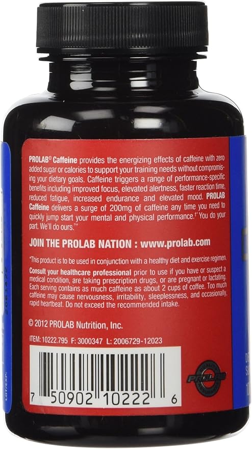 ProLab Caffeine Tablets 100 Count