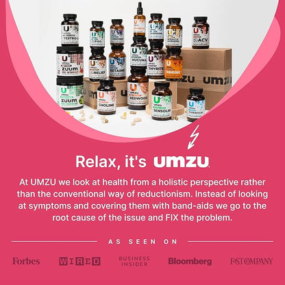 UMZU Daily B | 100% Complete Vitamin B Complex with B1, B2, B3, B5, B6, B7, B9 & B12 with Folic Acid | Supports Natural Energy Production &Cognitive Function Well (30 Day Supply | 30 Capsules)