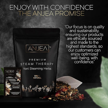 Yoni Steaming Herbs 4 oz (4-8 steams), Vsteam Herbs for Cleansing and Tightening Detox, Natural V Steam Herbs for V Steam Seat Kit, Herbal Sitz Bath Soak, Filter Bags Included