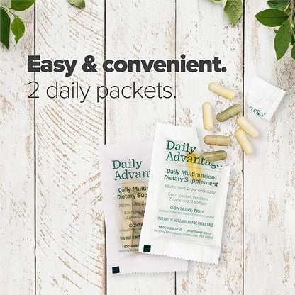 Dr. David Williams' Daily Advantage Multi-Nutrient Vitamin Supplement for Immune, Cardio and Cognitive Health, and Total Body Wellness, 60 Packets