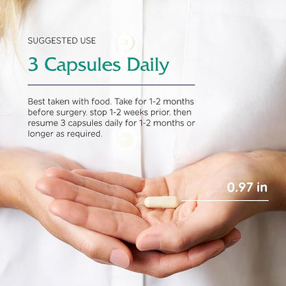 Vitanica Opti-Recovery, Pre & Post Surgery Support, Wound Care, BBL, Tummy Tuck, C Section & Postpartum Vitamin Essentials Healing Support, Scar, Shoulder, Hysterectomy, Breast & Lipo, Vegan, 60 Caps