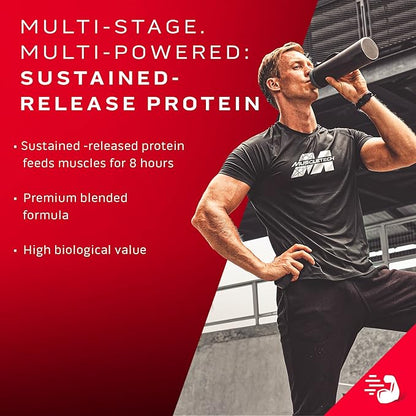 MuscleTech Phase8 Protein Powder | Whey & Casein Protein Powder | Slow Release 8-Hour Protein | Muscle Builder for Men & Women | Protein Powder for Muscle Gain | Vanilla, 4.58lbs