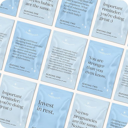 HealthyNest 2nd Trimester Prenatal Vitamin | Pregnancy Support for Fetal Brain Development with Methylfolate, Choline, DHA, Iron, Inositol | 31 Day Supply