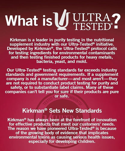 Kirkman - EveryDay Multivitamin without Vitamins A & D - 180 Capsules - Comprehensive Multivitamin - Mineral Support - Hypoallergenic