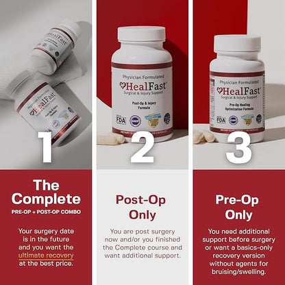 Surgery & Injury Recovery Supplement (Pre-Op): Quercetin, Probiotics Supplement for Wound, Liposuction, Tummy Tuck, and BBL Post Surgery Supplies