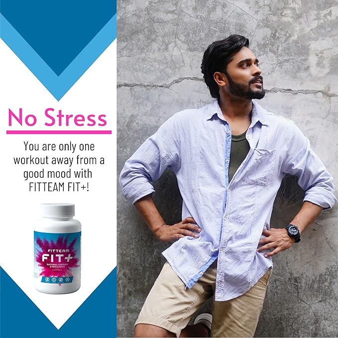 FIT Plus Organic Energy and Wellness Capsules - Organic Energy Vitamin Supplements - Mental Focus, Energy, and Metabolism Boost - Mood Support and Antioxidants - 60 Count Capsules