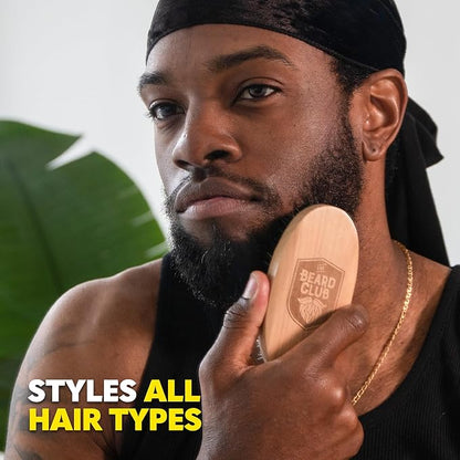 The Beard Club Beard Brush, Beard Comb and Scissors - Beard Kit for Men Grooming and Care for Beards and Mustaches - Gift Set