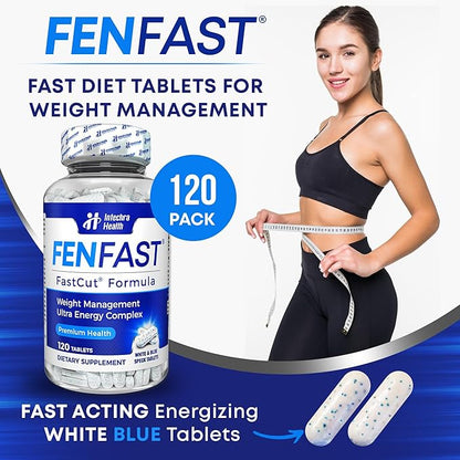Diet Pills That Work for Weight Management Best Diet Pills + Powerful Energy Boost 120 White Blue Tablets